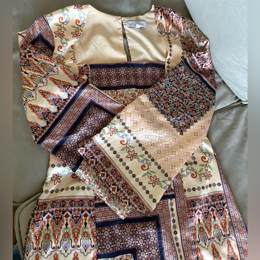 Lost + Wander Multicolor Patchwork Dress - image 2